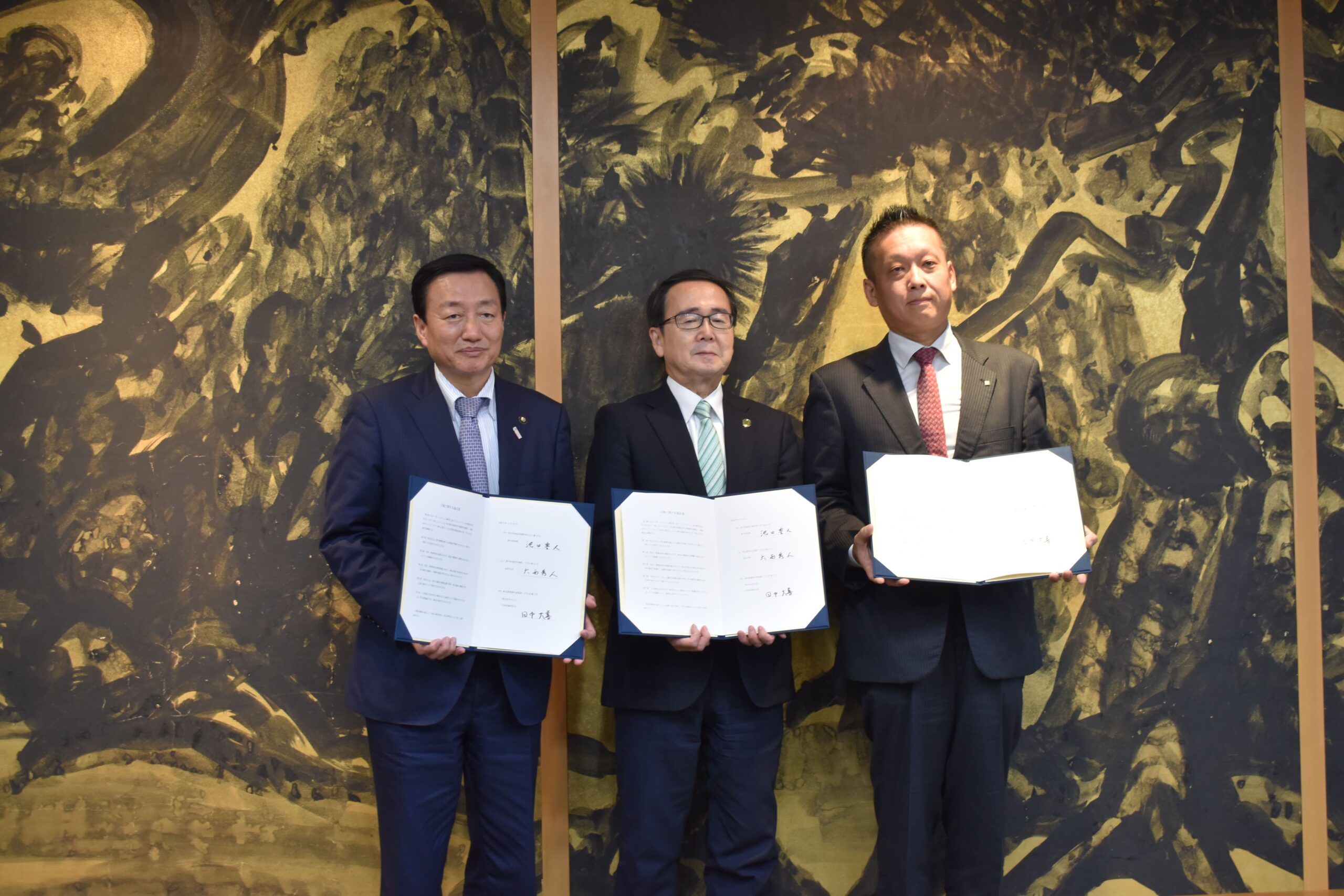 BODが香川県、高松市と立地協定を締結 立地協定式の様子